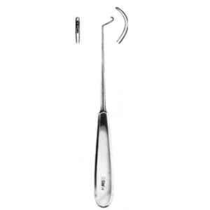 Alis 20cm/8 inch Deschamps Cork Screw Shape Blunt Left Hand, A-GEN-111-20