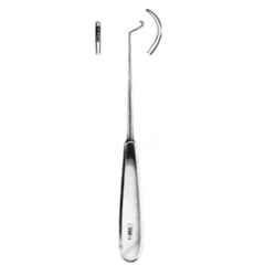Alis 20cm/8 inch Deschamps Cork Screw Shape Blunt Left Hand, A-GEN-111-20