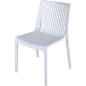 Supreme Oasis Milky White Plastic & Polypropylene Outdoor Chair (Pack of 4)