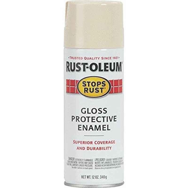 Rust-Oleum Stops Rust 12oz Almond Gloss Enamel Spray Paint, 600726