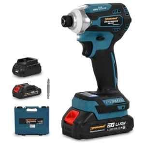 Tomahawk 21V 2Ah Brushless Cordless Screwdriver Driver with 10mm Keyless Chuck, 2 Speed Mode, Battery, Charger & Bit, BSD-8200