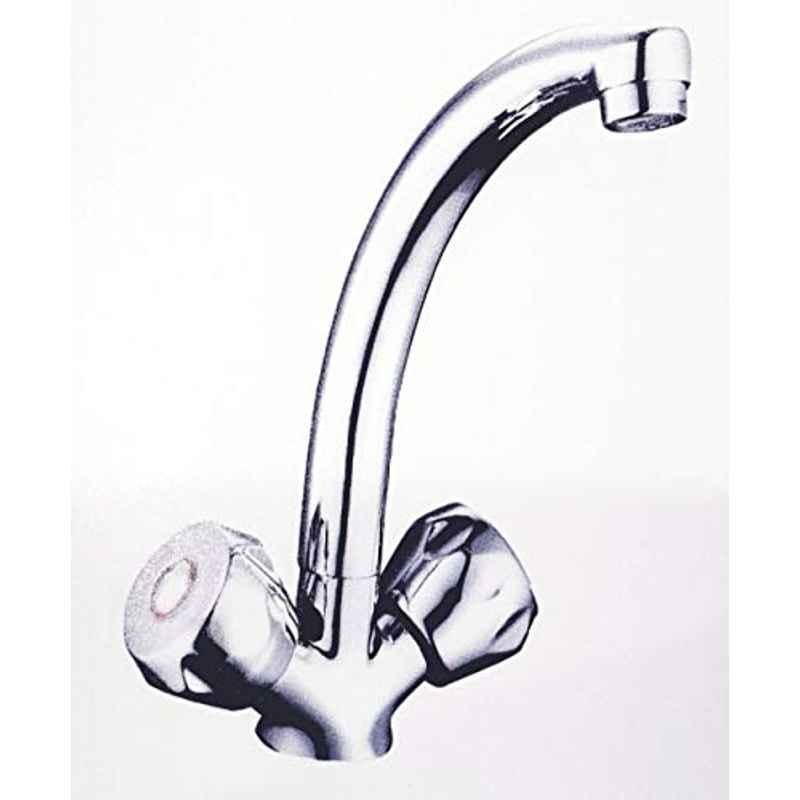 Wash Basin Mixer With 2 Flexible Pipe With Fixing Screws Set Complete