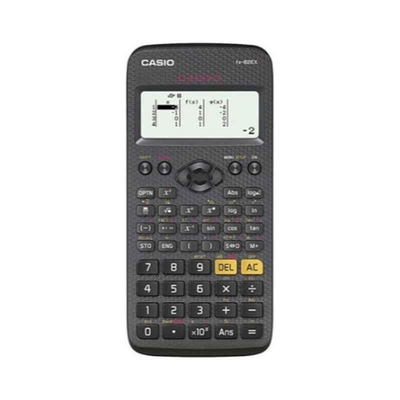 Casio FX-82EX ClassWiz Plastic Black 12-Digit Scientific Calculator