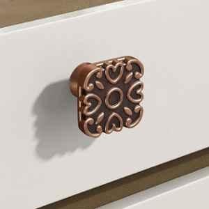 Plantex Knobs for Drawer/Square Drawer Knobs/Knobs for Cabinets/Pull-Push Knobs for Kitchen/Bedroom Drawer DTK-299, Antique Copper