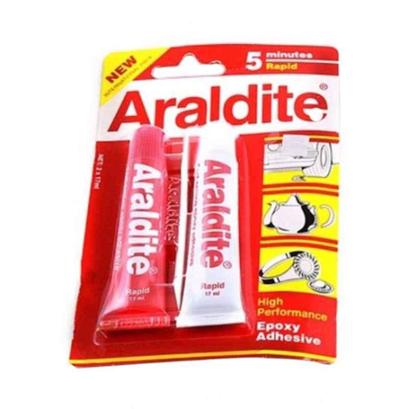Araldite 17mm Red 2-Tube Epoxy Adhesive, SH-AR-17-2