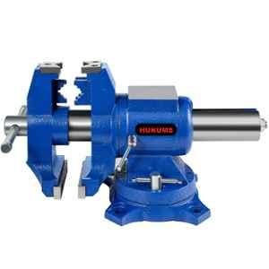 Hukums 6 inch Multipurpose Heavy Duty Swivel Bench Vise with 360 deg & Safety Lock