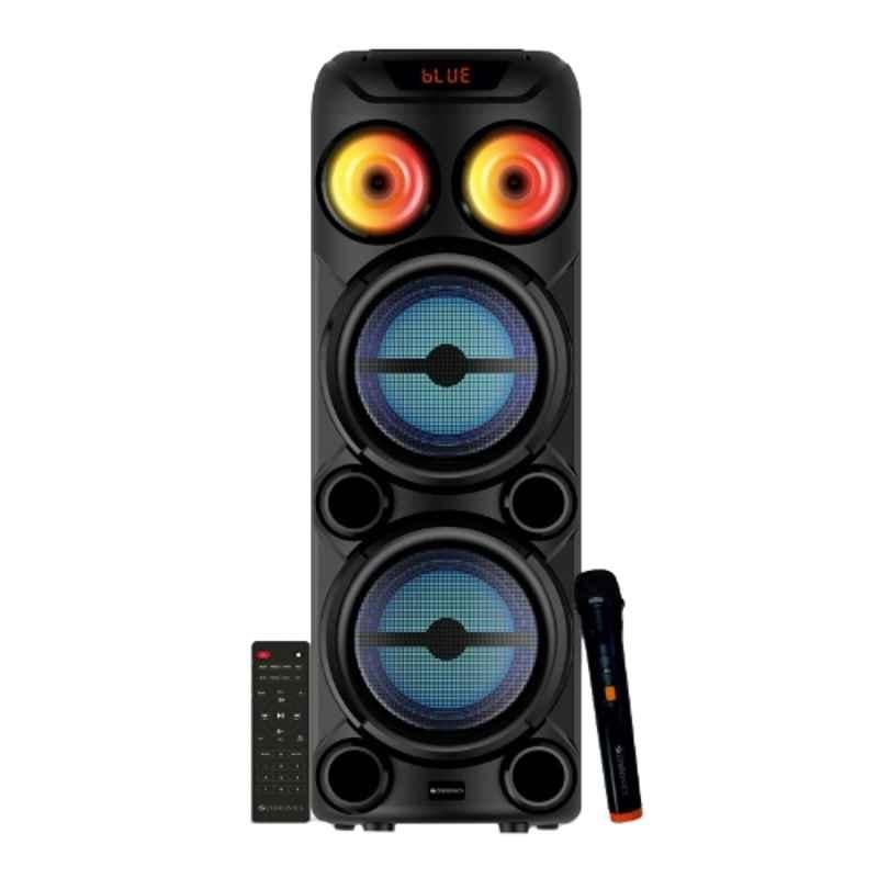 Zebronics Thump 222 40W Black DJ Tower Speaker with Wireless Mic, Carry Handle & Wheels, PSPK 32