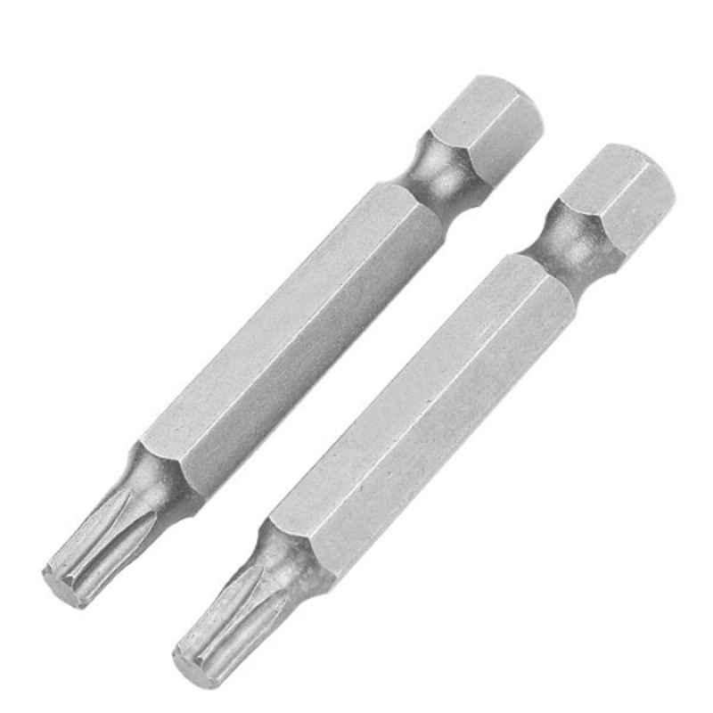 Tolsen 2 Pcs T30x50mm S2 Steel Screwdriver Bits Set, 20326