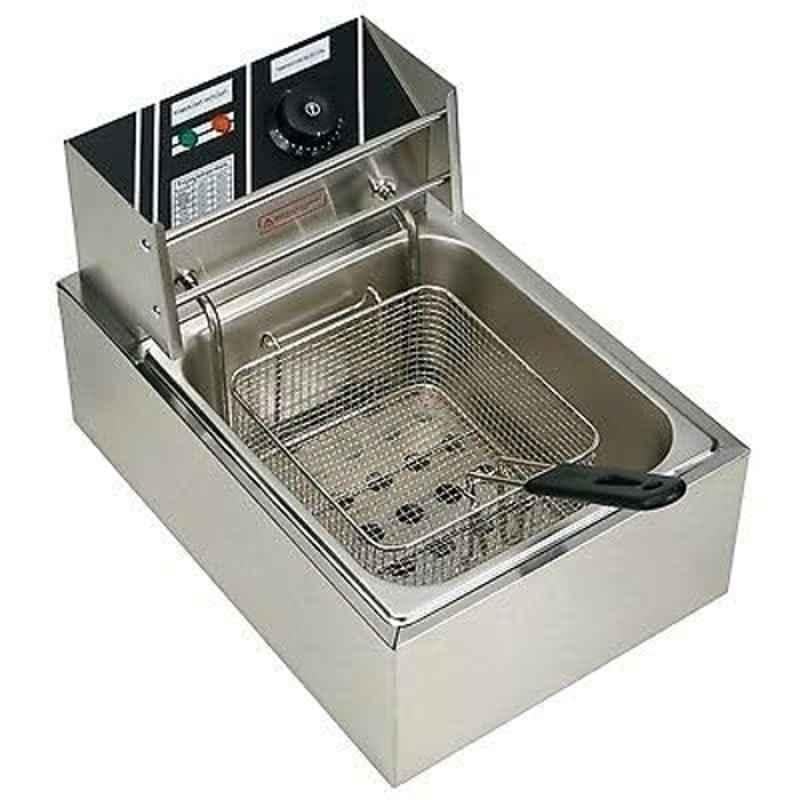 Khushi Udyog 2500W 6 Litre Stainless Steel Silver Deep Fryer