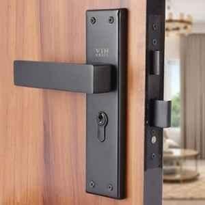 VIN KRAFT 8 inch 60mm Stainless Steel Black Oxide Mortise Door Lock Handle Set with 3 Keys, ML103-8CYS-OSK-BLACK