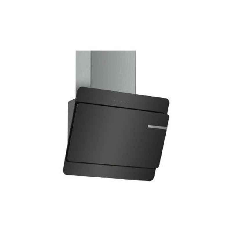Bosch Serie-4 Black Wall Mounted Cooker Hood, DWK068G60I, Size: 60 cm