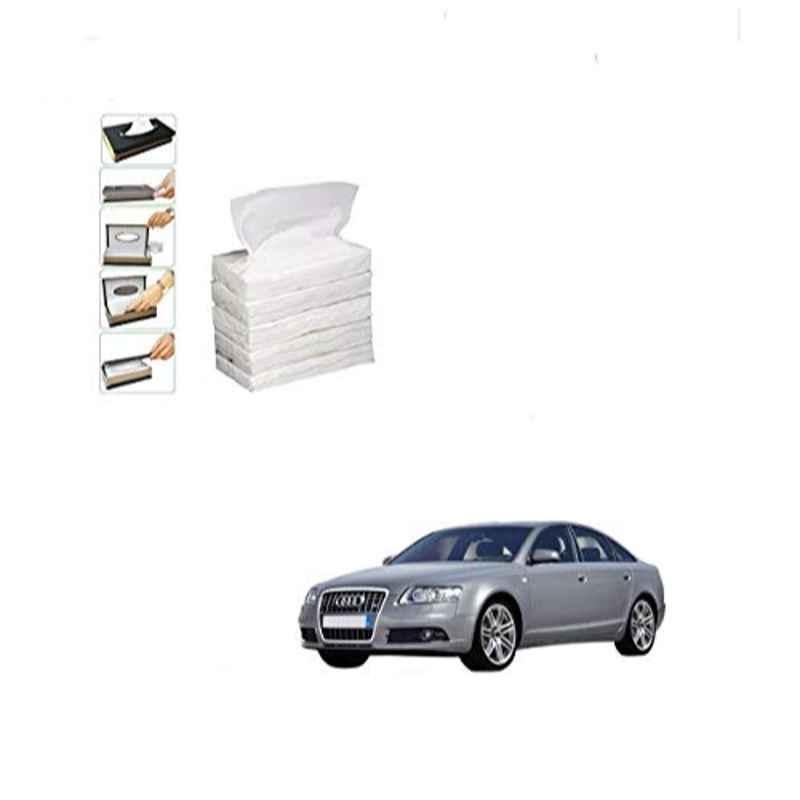 Kozdiko 100 Pulls Dispenser Box Refiller Tissue Paper with 200 Sheets for Audi A6 (Pack of 5)