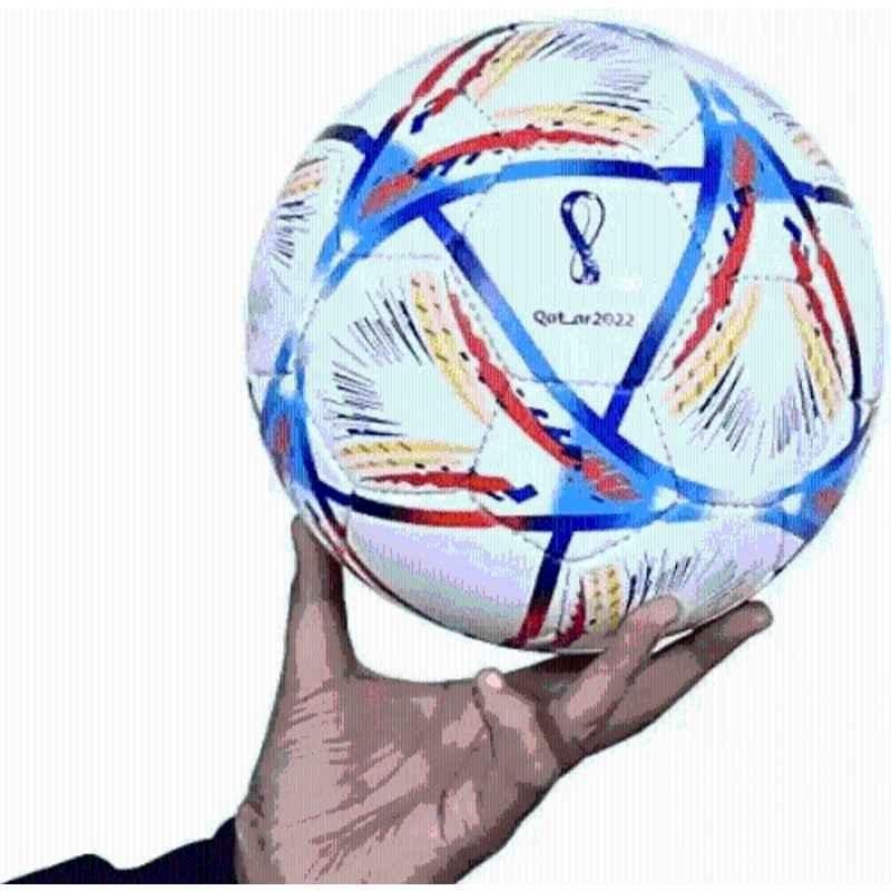 HTM Standard World Cup 2022 Hand Stitched Football, Size: 5