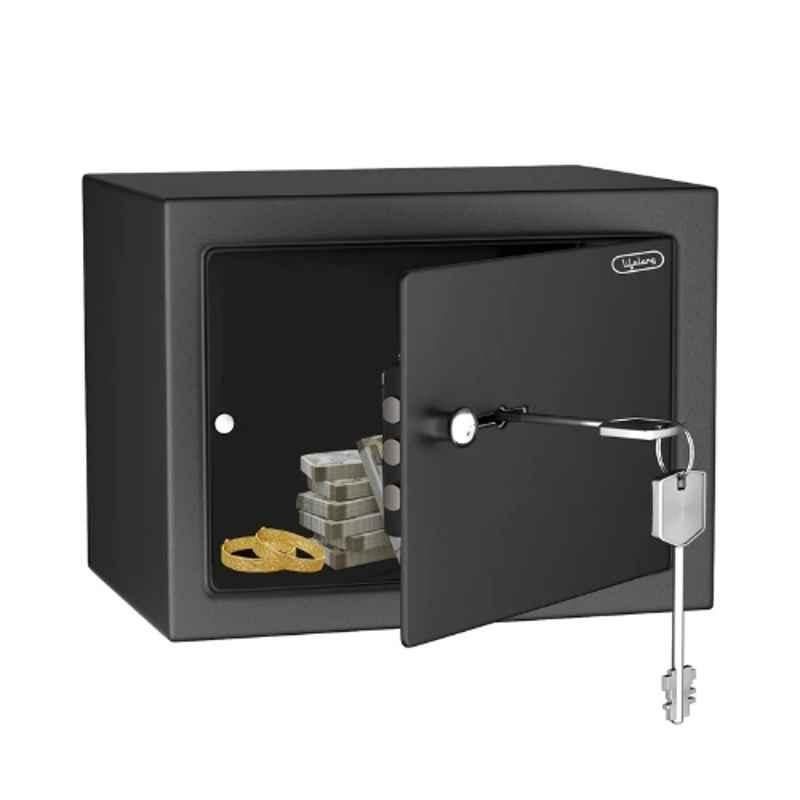 Lifelong 8.6 Litre Carbon Steel Black Small Digital Safe Locker with Key & 3 Live Bolts, LLHSM01