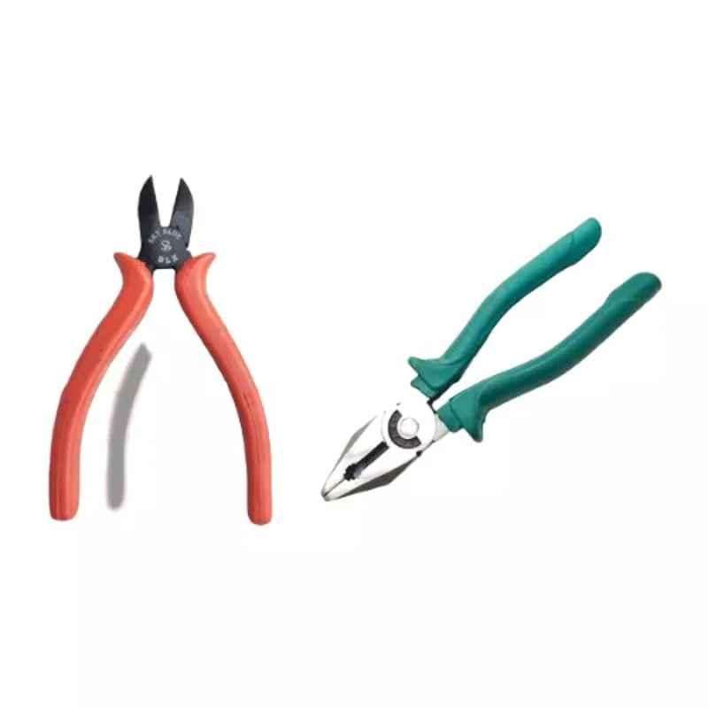 Sky Blue 2 Pcs 7.8 inch Lineman Plier Combo, SBE_PLIER_COMBOS_COMBO_663