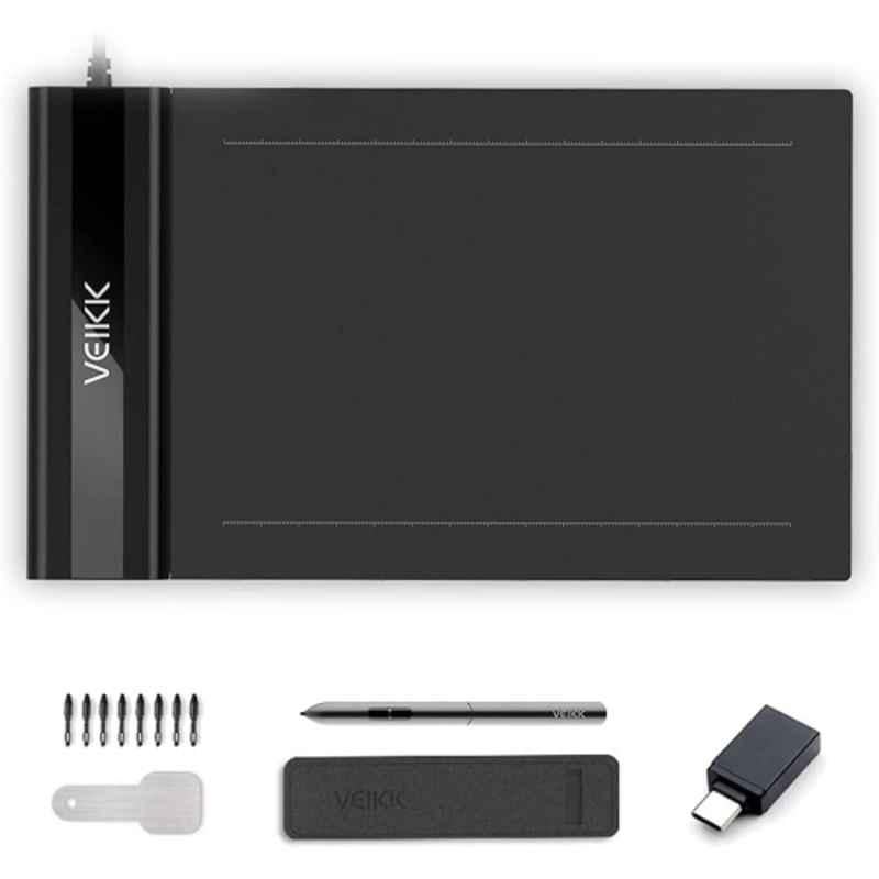Veikk S640 V2 6x4 inch Black Digital Graphics Pen Tablet with 8192 Pressure Level