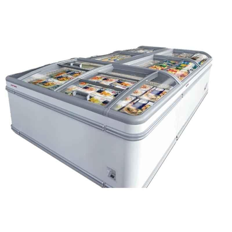 Hubs 6ft 785L White Island Freezer with Sliding Cover