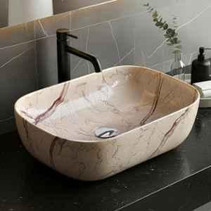 Plantex Alpha 18x13x5.5 inch Ceramic Tabletop Wash Basin, NS-107