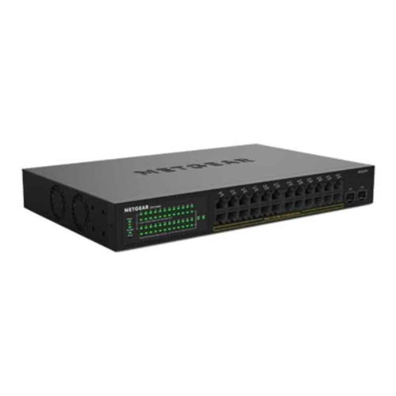 Netgear S350 190W 24 Port Gigabit Ethernet Poe Plus Smart Managed Pro Switch with 2 Sfp Ports, GS324TP
