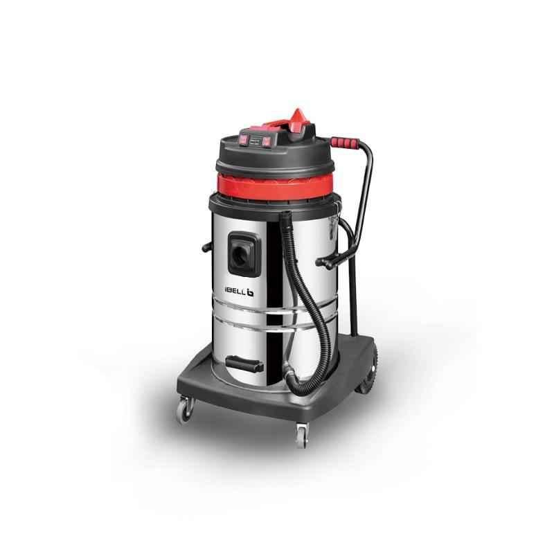 iBELL Cyclone-3000 1500W 22kPa 70L Stainless Steel Silver HEPA Canister Wet & Dry Vacuum Cleaner