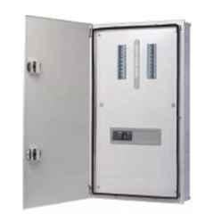 Hager Novello+ 6 way MCCB + 18M IP43 Double Door Distribution Board, VYV06DM-P