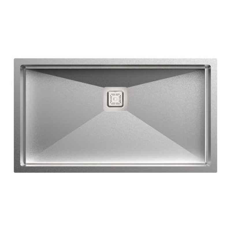Carysil Micro Radius R10 Single Bowl Stainless Steel Matt Finish Kitchen Sink, Size: 31x17x9 inch