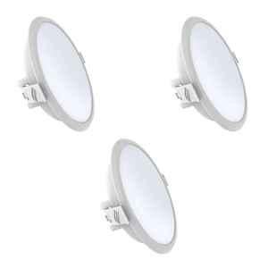 FYBROS Cube 15W Polycarbonate Cool White Round Sleek LED Panel Light, FLS5169C (Pack of 3)