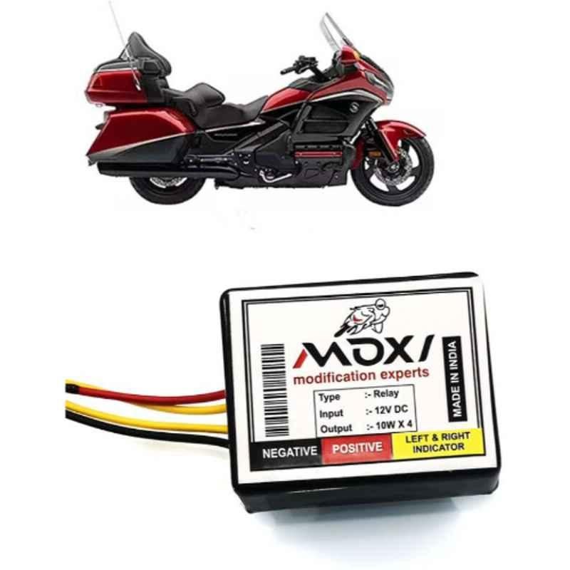 Auto Pearl 12V Black Front & Rear Flasher Indicator Light for Honda Gold Wing GL1800