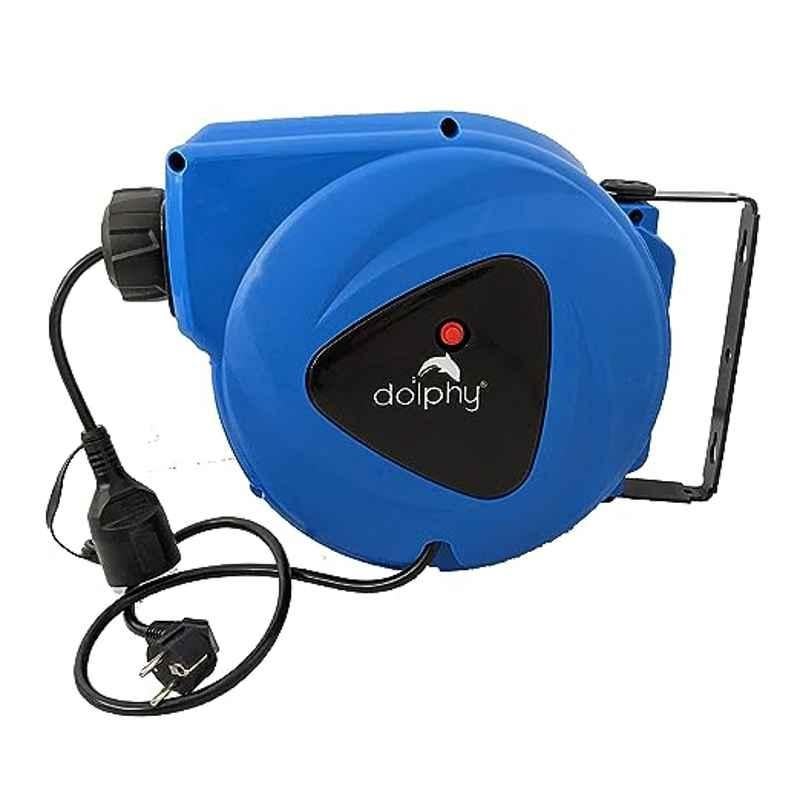 Buy Dolphy 1000-3000W 14m Blue & Black Extension Retractable Power