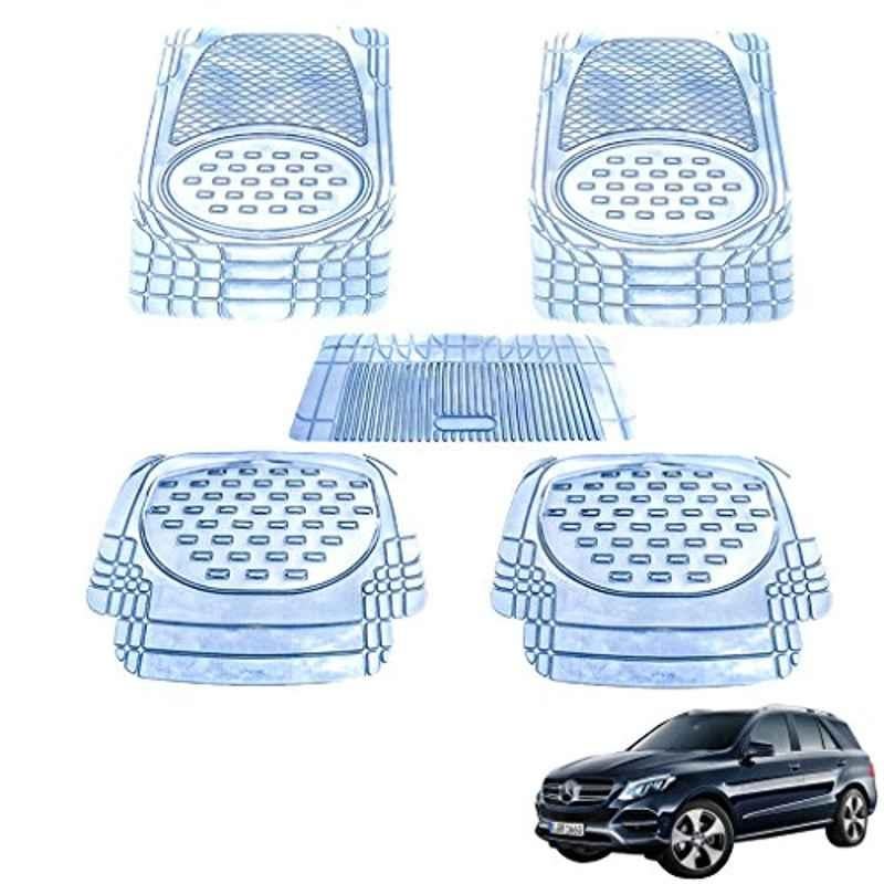 Kozdiko 5 Pcs 6605 PVC & Rubber Clear Car Foot Mat Set for Mercedes Benz GLE-Class