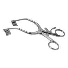 Forgesy 5.5 inch Stainless Steel Silver Surgical Eitlaner Retractor with 3x4 Prong