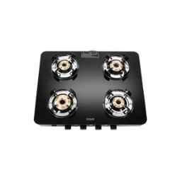 Hindware Alverio Neo 4B Glass Top Cooktop with 4 Brass Burner & Manual Ignition, CT 100247