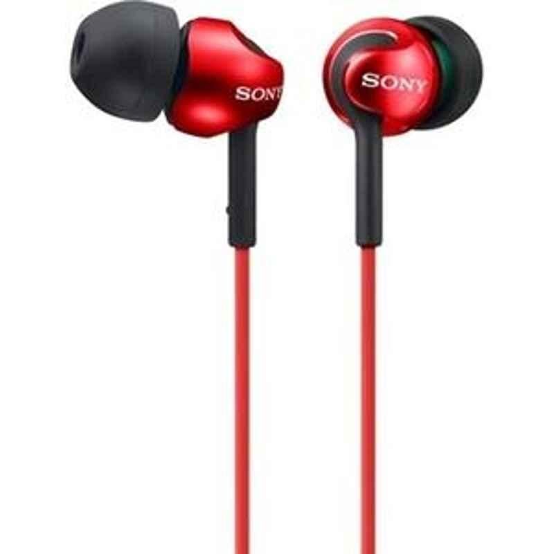 Sony In Ear Earphone Red Mdr Ex110Lp