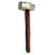 Lovely 500g Aluminum Hammer with Wooden Handle