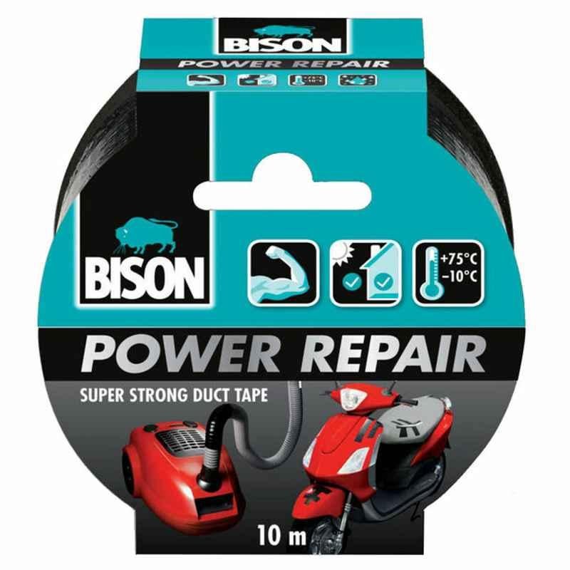 Bison Power Repair Duct Tape, 6311861, 10 mx48 mm, Black