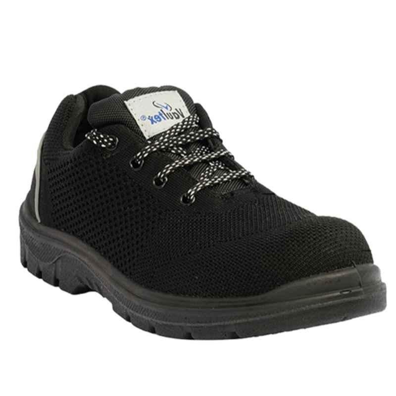 Vaultex PUR Steel Toe Black Lightweight Sporty Safety Shoes, Size: 40