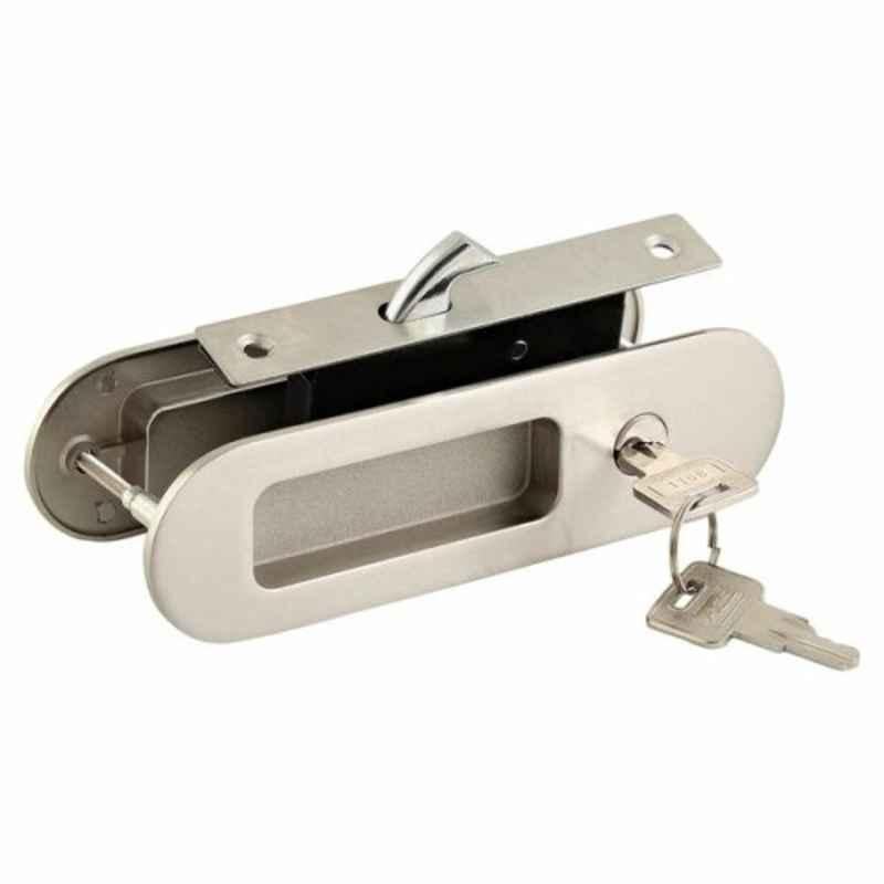 ACS 45x160mm Silver Zinc Sliding Door Lock, 4502-SN