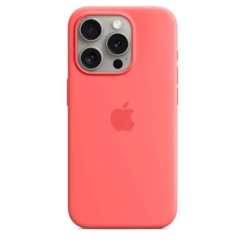 Apple iPhone 15 Pro Silicone Guava Back Case with MagSafe, MT1G3ZM/A