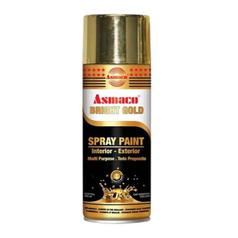 Asmaco ASPBGD 400ml Bright Gold Quick Drying High-Gloss Interior & Exterior Spray Paint