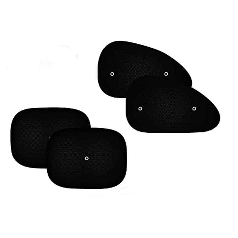 Auto Pearl 4 Pcs PVC & Mesh Black Window Side Sun Shade Set for Ford Figo Aspire 2019
