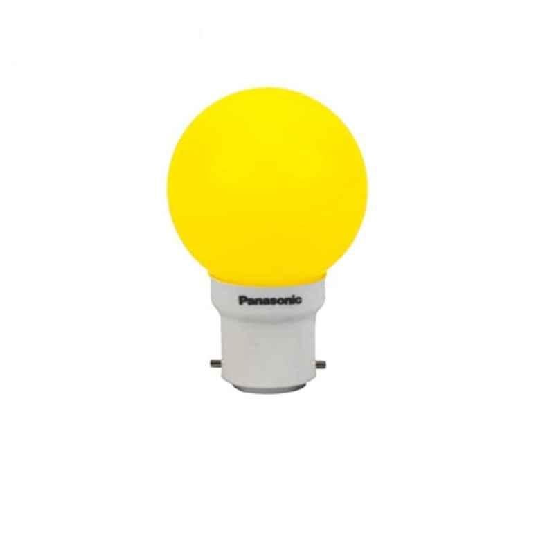 Panasonic B22 Spherical 0.5W Yellow LED Night Bulb, 92853YW