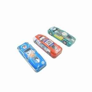 DeoDap Metal Assorted Car Shape Compass Box for Kids, 4253