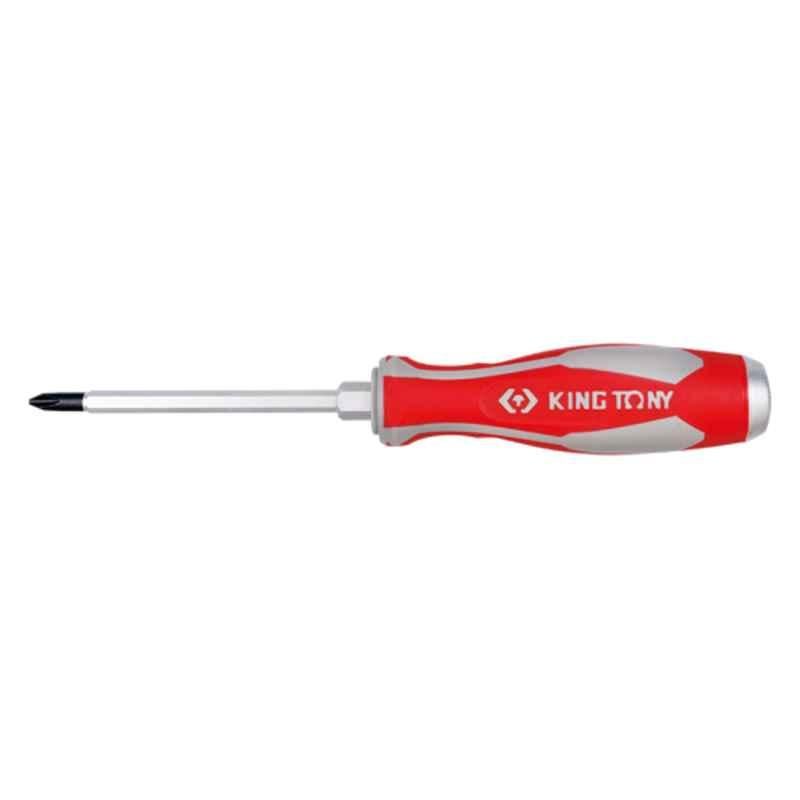 King Tony PH2 100mm Phillips Head Go Thru Screwdriver, 14610204