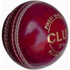 Peecock Corporation CLUB CRICKET BALL, RED LEATHER BALL, Cricket Leather Ball (Standard Red)