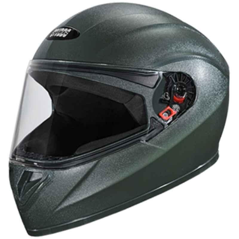 Studds Crest Military Green Full Face Motorcycle Helmet, Size: XL