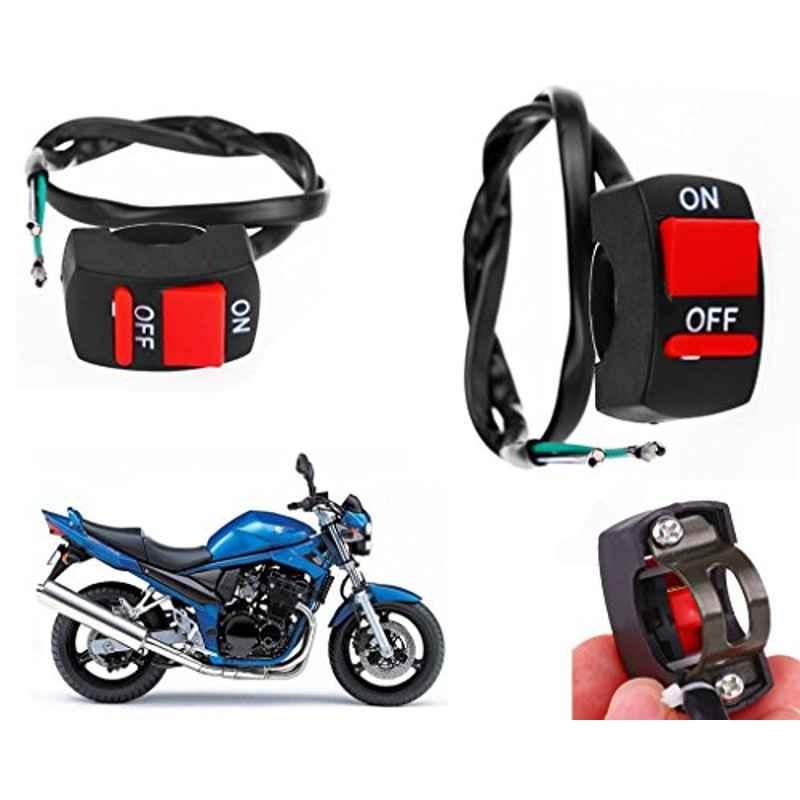 Auto Pearl 7/8 inch 12V Bike Fog Light Handle Bar Switch for Suzuki GSF650N Bandit