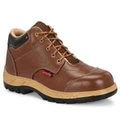 Kavacha S142 Leather Tan Steel Toe Safety Shoe, Size: 6