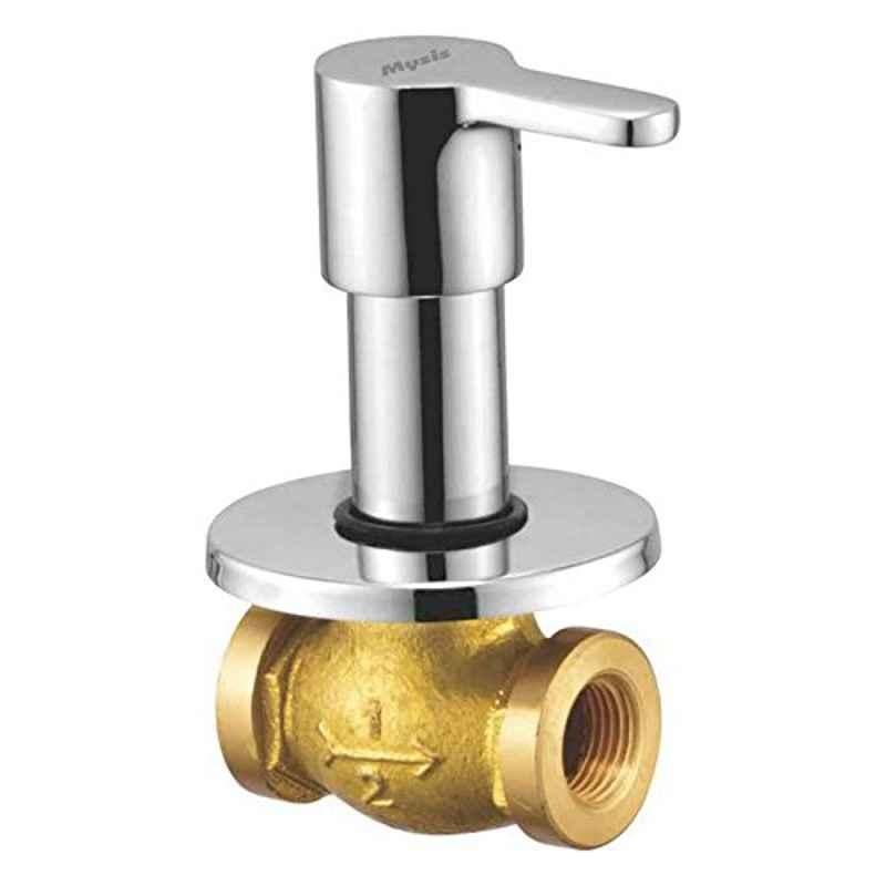 Mysis M-OE-09A Orange 1/2 inch Brass Chrome Finish Concealed Stop Cock