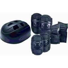FDX Plastic & EVA Foam Black Helmet, Elbow, Guard Knee, Guard Hand, Guard Protection Skating Kit