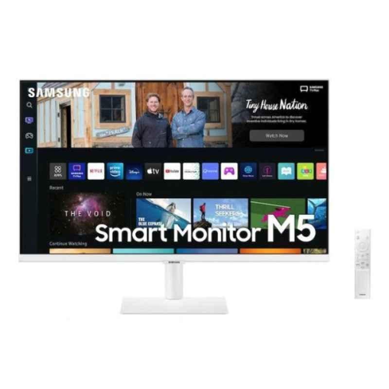 Samsung M5 27 inch 1920x1080p White Flat Monitor, LS27BM501EMXUE